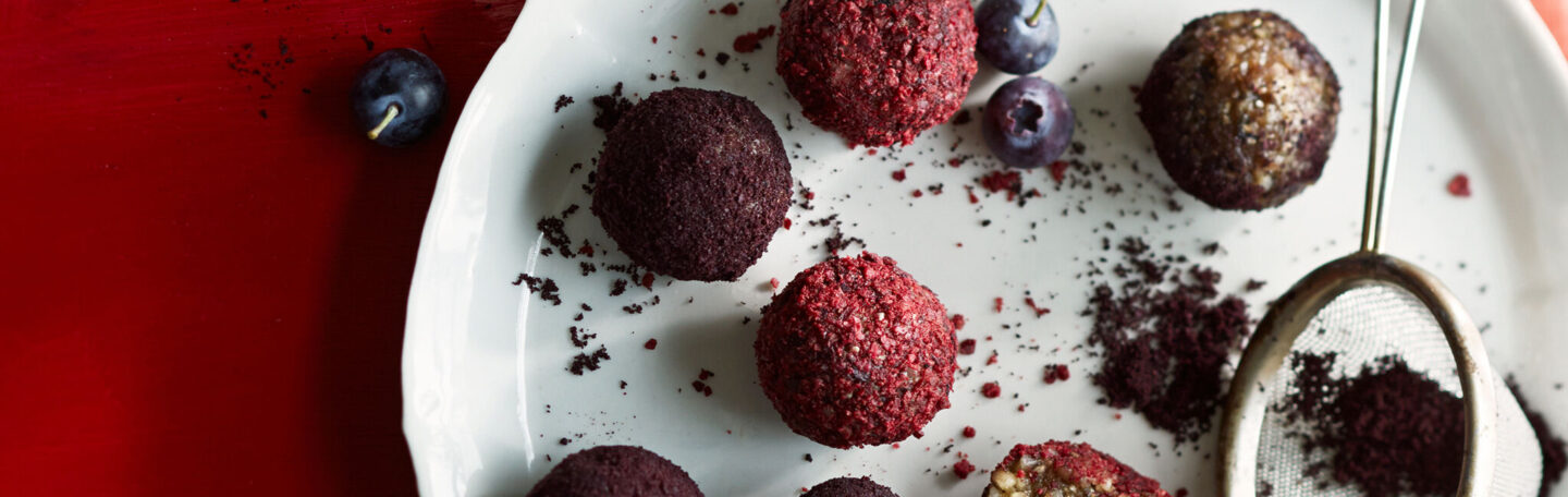 Recept: bonbons met blauwe bessen