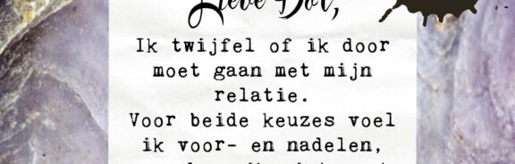 Lieve Dot: advies aan Beide Kanten Voeler