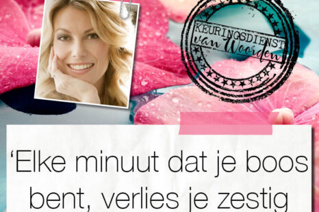 ‘Elke minuut dat je boos bent, verlies je 60 seconden geluk’