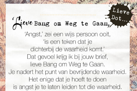 Bang om Weg te Gaan