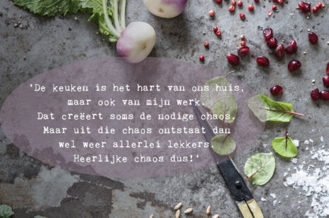 Heerlijke chaos in de keuken