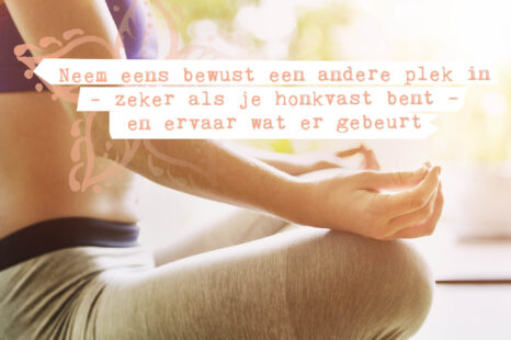 Betrapt op de yogamat