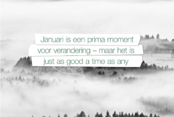 Elke dag is een nieuw begin