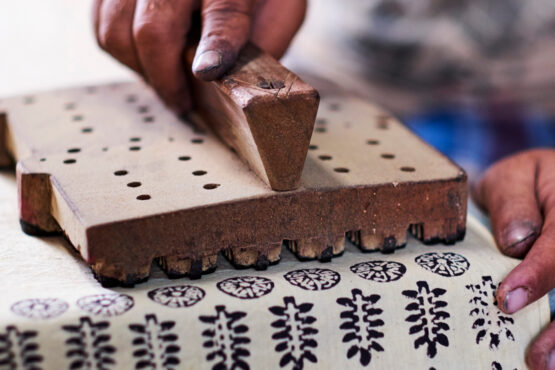 De Indiase ambacht van het blockprinten