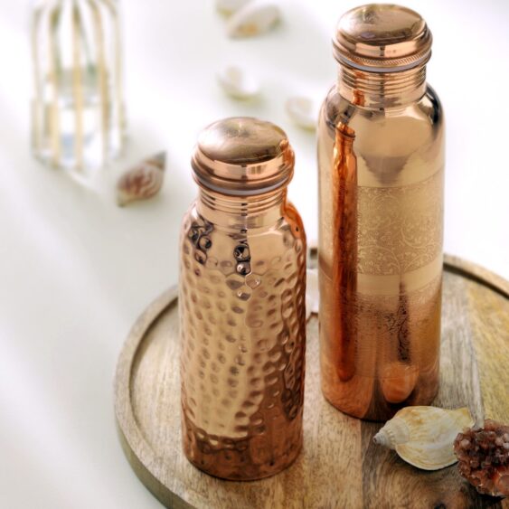 Koperen waterfles groot