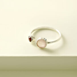 Rozenkwarts ring Circle