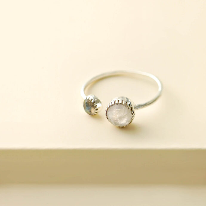 Circle Ring Maansteen