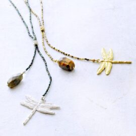 Labradoriet ketting Dragonfly