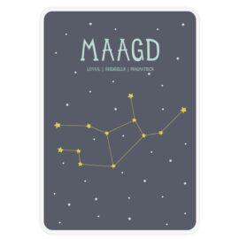 Sterrenbeeld poster Maagd