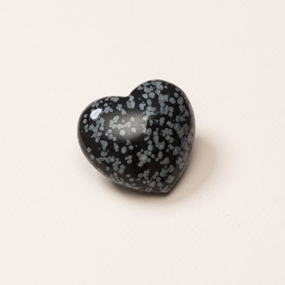 Sneeuwvlok obsidiaan hart