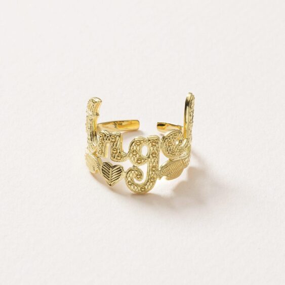 Ring Angel verguld