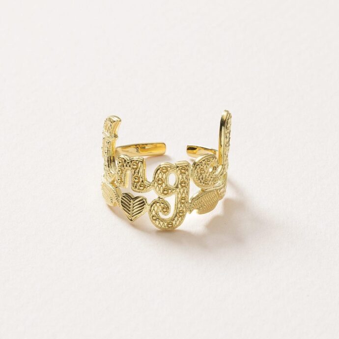 Ring Angel verguld