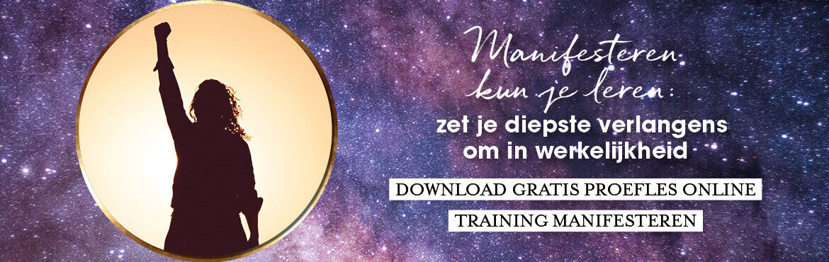 Download jouw gratis proefles Manifesteren