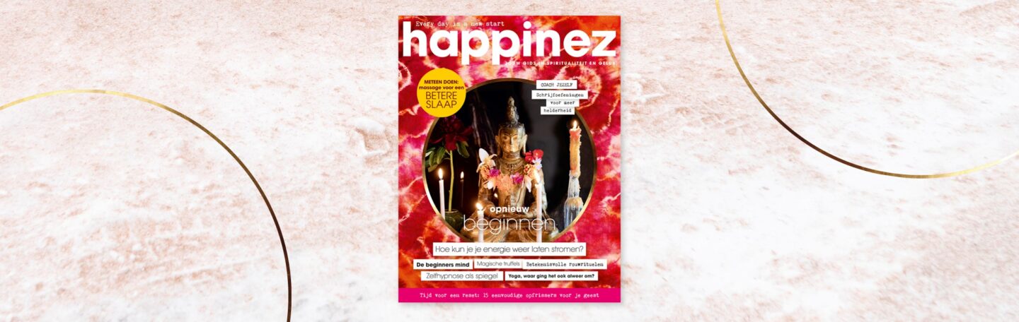 Happinez ‘Opnieuw beginnen’ ligt nu in de winkel