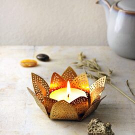 Waxinelichthouder Lotus