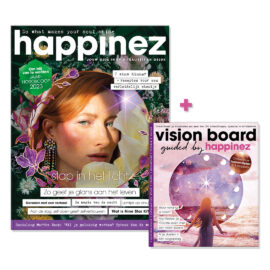 Happinez 8-2022 met Vision board book