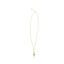 Peridoot ketting Leaf verguld
