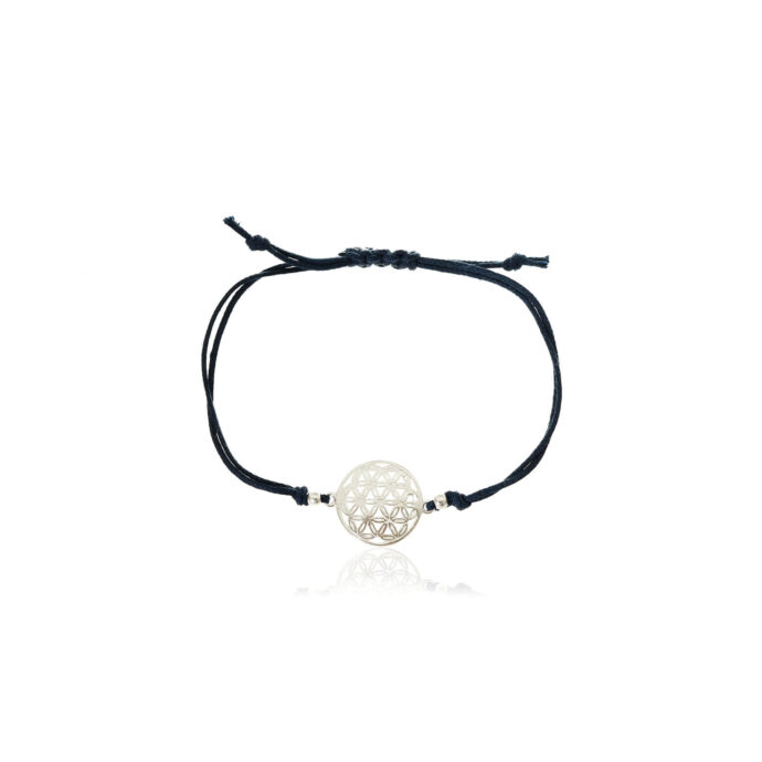 Flower of life armband zilver