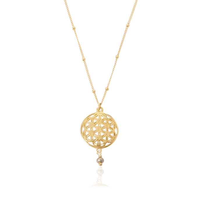 Ketting Flower of life verguld