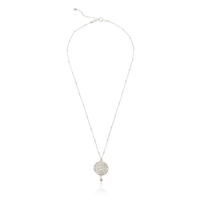 Ketting Flower of life zilver
