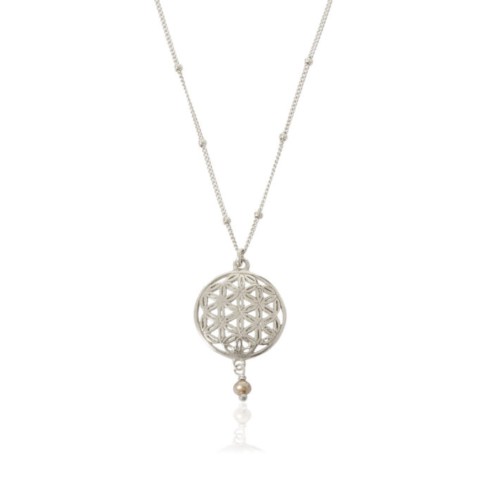 Ketting Flower of life zilver