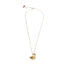 Citrien ketting Gingko verguld