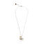 Citrien ketting Gingko zilver