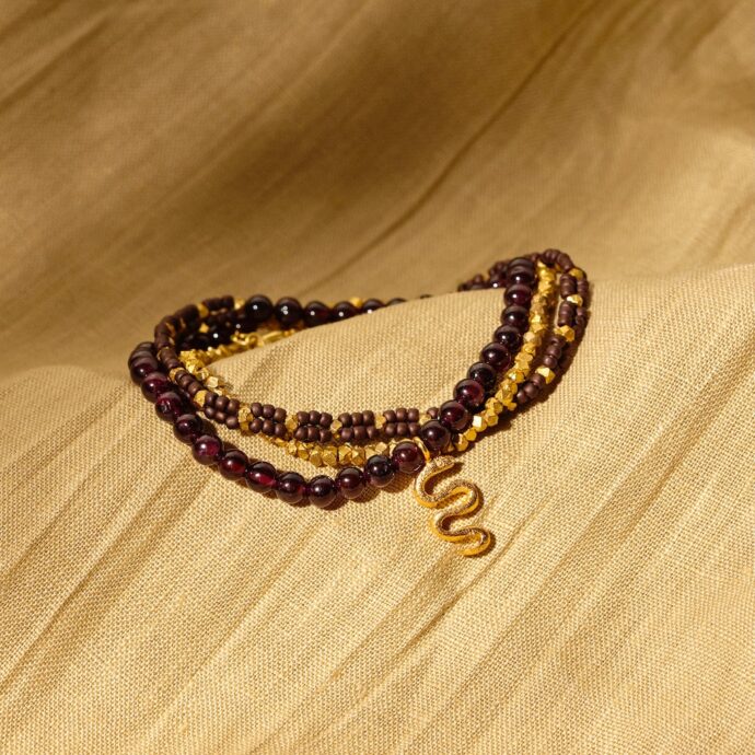 Granaat armband Mila