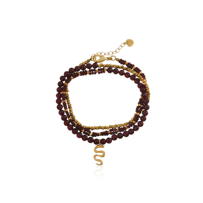Granaat armband Mila