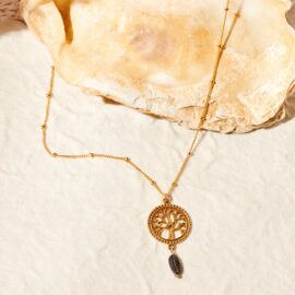 Ketting Tree of life verguld