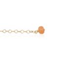 Oranje aventurijn armband Leaf goud