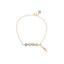 Labradoriet armband Veer goud