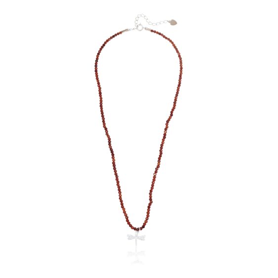 Granaat ketting Libel zilver