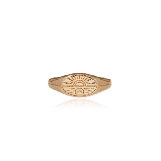 Ring Zon & Maan goud