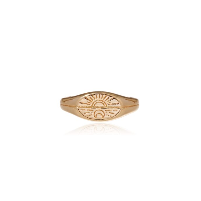 Ring Zon & Maan goud