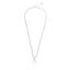 Labradoriet ketting Wishbone verguld