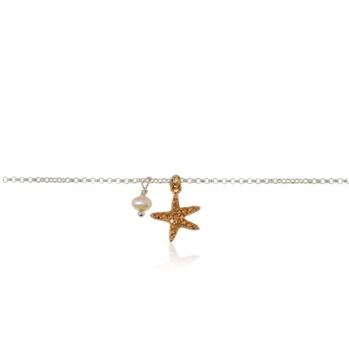 Beach ketting zilver