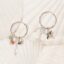 Beach oorbellen zilver
