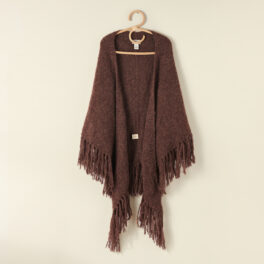 Alpacawollen sjaal bruin