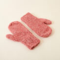 Alpacawollen wanten roze