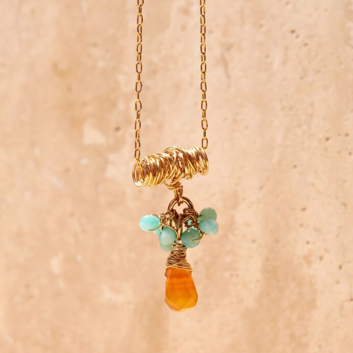 Ketting Carneool Drops