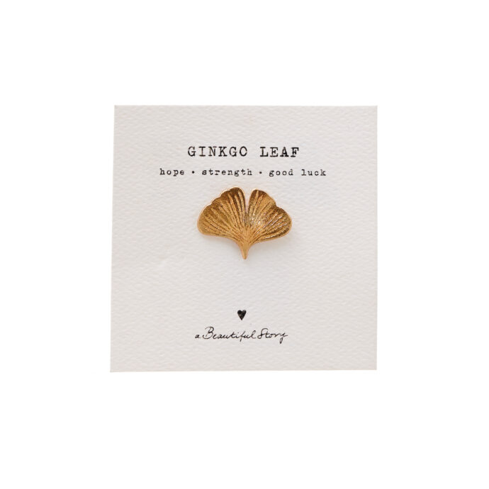 Broche ginkgo blad vg