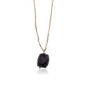 Onyx ketting Calm zilver