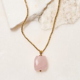 Rozenkwarts ketting Calm