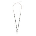 Onyx ketting Caring zilver