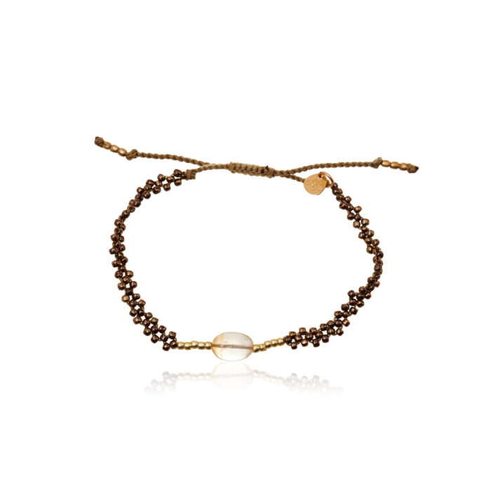 Citrien armband Emotion goud