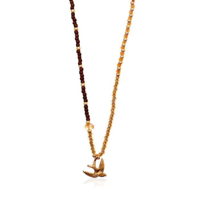 Citrien ketting Feel goud
