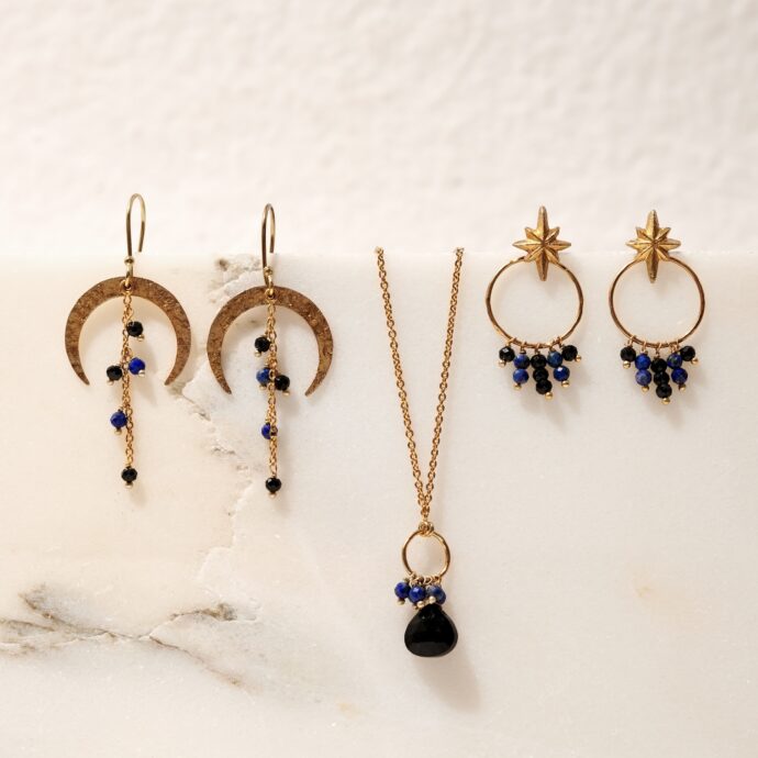 Onyx Lapis Lazuli Spirit goud