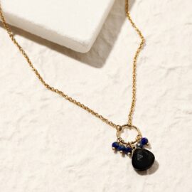 Onyx lapis lazuli ketting Illusion