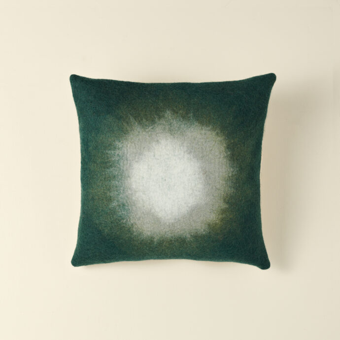 Felt pillow green